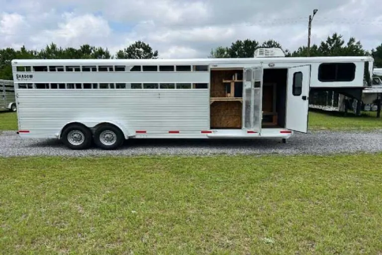 Used 2022 Shadow STK Stock Trailer with 8' Short Wall