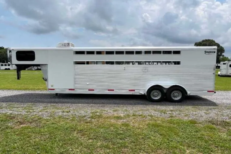 Used 2022 Shadow STK Stock Trailer with 8' Short Wall