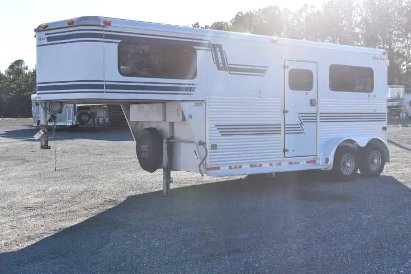 Used 1998 Silver Star 2HGN 2 Horse Trailer with 6' Short Wall