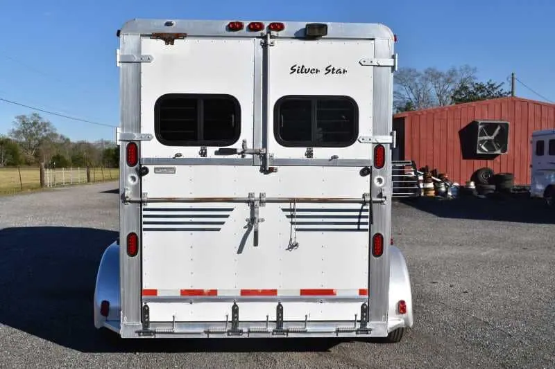 Used 1998 Silver Star 2HGN 2 Horse Trailer with 6' Short Wall